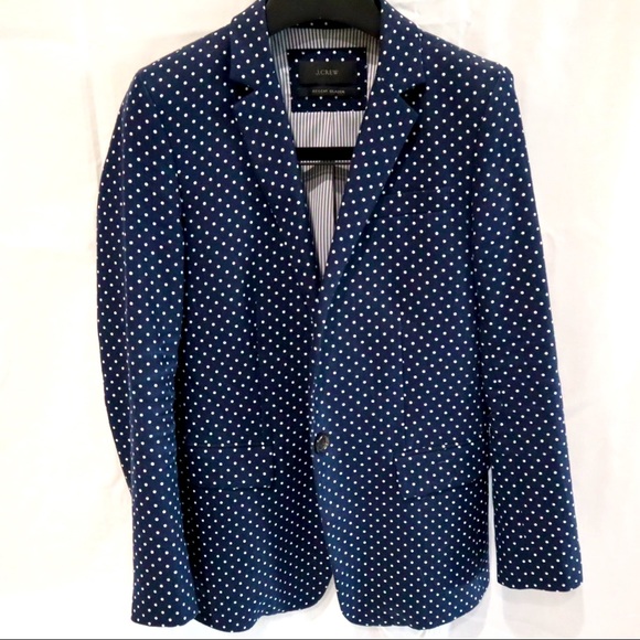 J. Crew Navy Polka Dot Regent Blazer - Picture 4 of 6